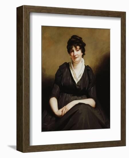 Dundas of Dundas Seated, Three-Quarter Length Wearing a Charcoal Dress-Sir Henry Raeburn-Framed Giclee Print