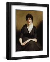 Dundas of Dundas Seated, Three-Quarter Length Wearing a Charcoal Dress-Sir Henry Raeburn-Framed Giclee Print