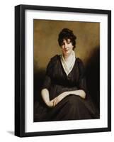 Dundas of Dundas Seated, Three-Quarter Length Wearing a Charcoal Dress-Sir Henry Raeburn-Framed Giclee Print