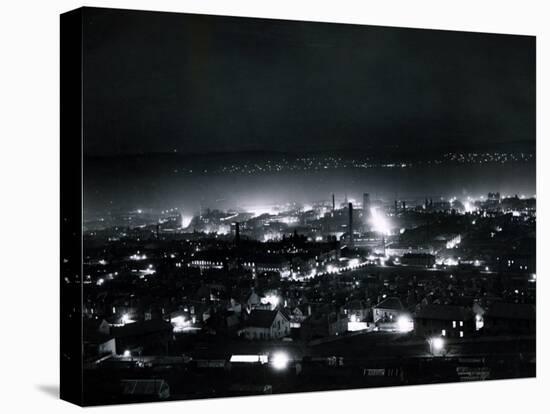 Dundee at Night, April 1935-null-Stretched Canvas