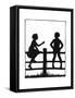 Dunderpate and His Friend Susan Sitting on Another Fence-Mary Baker-Framed Stretched Canvas