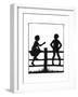 Dunderpate and His Friend Susan Sitting on Another Fence-Mary Baker-Framed Giclee Print