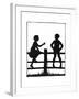 Dunderpate and His Friend Susan Sitting on Another Fence-Mary Baker-Framed Giclee Print