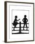 Dunderpate and His Friend Susan Sitting on Another Fence-Mary Baker-Framed Giclee Print