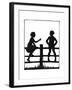 Dunderpate and His Friend Susan Sitting on Another Fence-Mary Baker-Framed Giclee Print