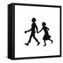 Dunderpate and His Friend Susan Walking to Town-Mary Baker-Framed Stretched Canvas