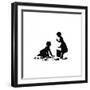 Dunderpate and His Friend Susan with Broken Crockery-Mary Baker-Framed Giclee Print