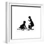 Dunderpate and His Friend Susan with Broken Crockery-Mary Baker-Framed Giclee Print