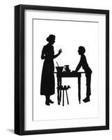 Dunderpate and His Mother with the Baking-Mary Baker-Framed Art Print