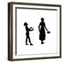 Dunderpate and His Mother with the Frying Pan-Mary Baker-Framed Giclee Print