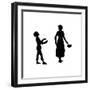 Dunderpate and His Mother with the Frying Pan-Mary Baker-Framed Giclee Print