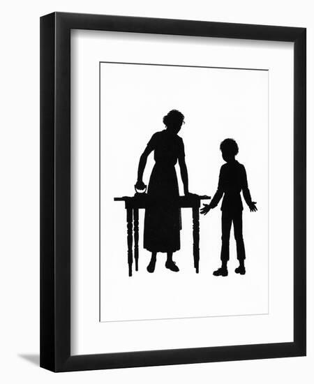 Dunderpate and His Mother with the Ironing-Mary Baker-Framed Art Print