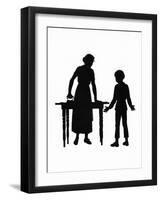 Dunderpate and His Mother with the Ironing-Mary Baker-Framed Art Print