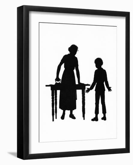 Dunderpate and His Mother with the Ironing-Mary Baker-Framed Art Print