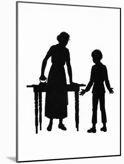 Dunderpate and His Mother with the Ironing-Mary Baker-Mounted Art Print