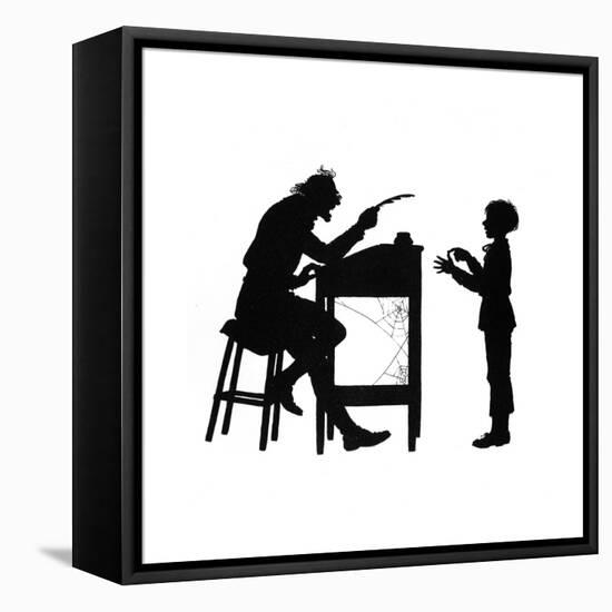 Dunderpate and His Schoolmaster Again-Mary Baker-Framed Stretched Canvas
