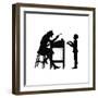 Dunderpate and His Schoolmaster Again-Mary Baker-Framed Giclee Print