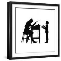 Dunderpate and His Schoolmaster Again-Mary Baker-Framed Giclee Print