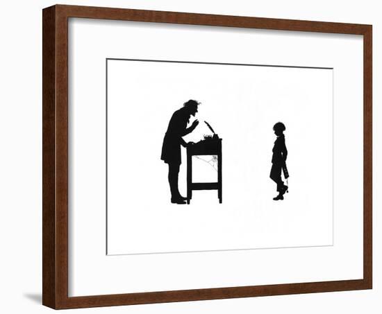 Dunderpate and His Schoolmaster-Mary Baker-Framed Giclee Print