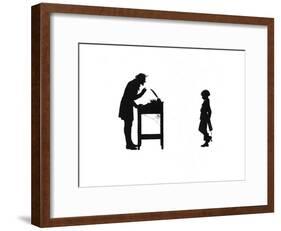 Dunderpate and His Schoolmaster-Mary Baker-Framed Giclee Print