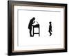 Dunderpate and His Schoolmaster-Mary Baker-Framed Giclee Print