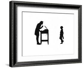 Dunderpate and His Schoolmaster-Mary Baker-Framed Giclee Print