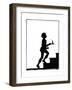Dunderpate Goes Up the Stairs to Bed-Mary Baker-Framed Giclee Print