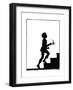 Dunderpate Goes Up the Stairs to Bed-Mary Baker-Framed Giclee Print