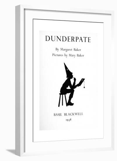 Dunderpate in His Dunce's Cap-null-Framed Giclee Print