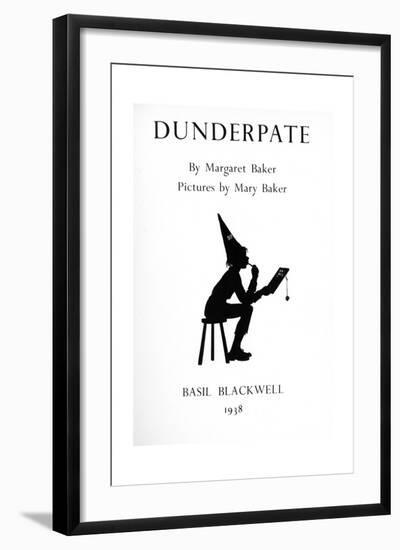 Dunderpate in His Dunce's Cap-null-Framed Giclee Print