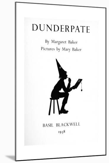 Dunderpate in His Dunce's Cap-null-Mounted Giclee Print