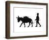 Dunderpate Sees a Pedlar and Donkey Walking By-Mary Baker-Framed Art Print