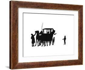 Dunderpate Speaks to the Squire in the Coach-Mary Baker-Framed Giclee Print