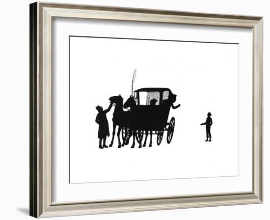 Dunderpate Speaks to the Squire in the Coach-Mary Baker-Framed Giclee Print