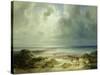 Dune by Hegoland, Tranquil Sea-Carl Morgenstern-Stretched Canvas
