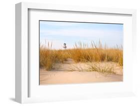 Dune Grass and Lighthouse in the Distance-soupstock-Framed Photographic Print