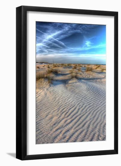 Dune Lines Vertical-Robert Goldwitz-Framed Photographic Print