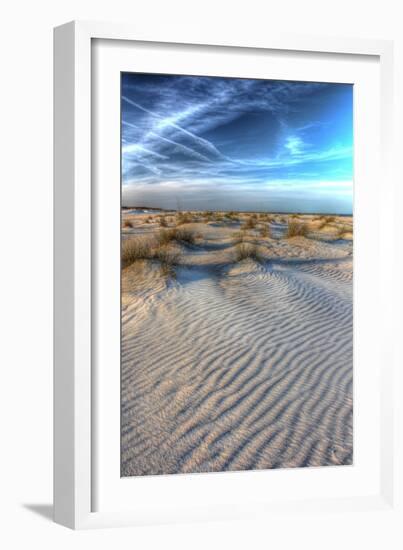 Dune Lines Vertical-Robert Goldwitz-Framed Photographic Print