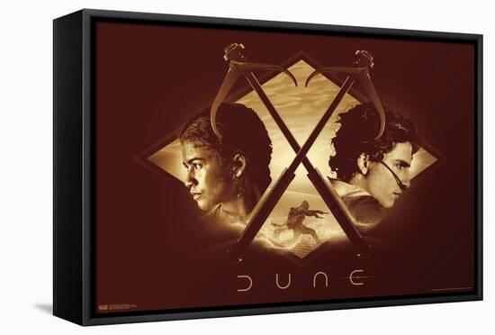 Dune: Part 2 - Chani and Paul-Trends International-Framed Stretched Canvas