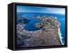 Dunedin, Otago Peninsula Harbor and Pacific Ocean, New Zealand-David Wall-Framed Stretched Canvas