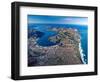 Dunedin, Otago Peninsula Harbor and Pacific Ocean, New Zealand-David Wall-Framed Photographic Print