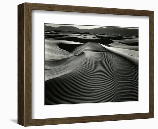 Dunes and Mountains, White Sands, 1946-Brett Weston-Framed Photographic Print