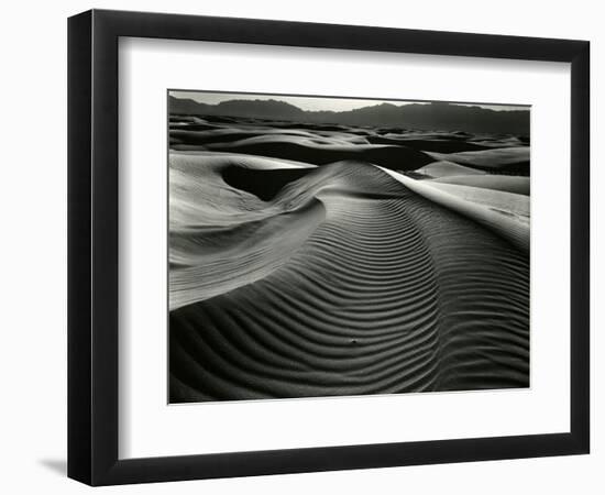 Dunes and Mountains, White Sands, 1946-Brett Weston-Framed Photographic Print