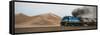 Dunes and Train, Walvis Bay, Namibia-null-Framed Stretched Canvas