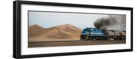 Dunes and Train, Walvis Bay, Namibia-null-Framed Photographic Print