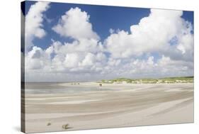 Dunes at a Beach, Sankt Peter Ording, Eiderstedt Peninsula, Schleswig Holstein, Germany, Europe-Markus Lange-Stretched Canvas