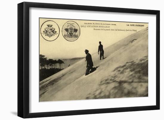 Dunes at Arcachon-null-Framed Art Print