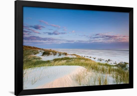 Dunes at Dusk, Amrum Island, Northern Frisia, Schleswig-Holstein, Germany-Sabine Lubenow-Framed Photographic Print