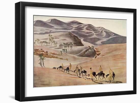 Dunes (Beni-Abbes), from Dessins Et Peintures D'afrique, Executes Au Cours De L'expedition Citroen-Alexander Yakovlev-Framed Giclee Print