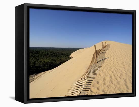 Dunes Du Pyla, Bay of Arcachon, Cote D'Argent, Aquitaine, France, Europe-Peter Richardson-Framed Stretched Canvas